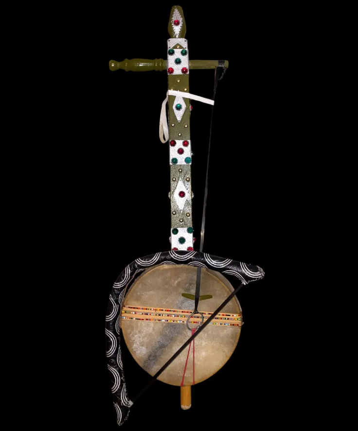 Rubab berbère amazigh fait main frafriqué par CaveOfAliBaBa - Instrument à cordes ribab traditionnel marocain Cadeau musical unique Instrument d'Afrique du Nord